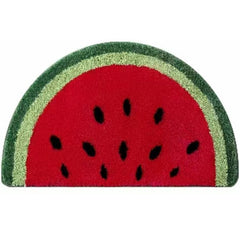Fruit-Shaped Mat Quick-Drying Absorbent Faux Cashmere Bath Mat Anti-Slip Bathroom Mat Entrance Bathroom Doormat