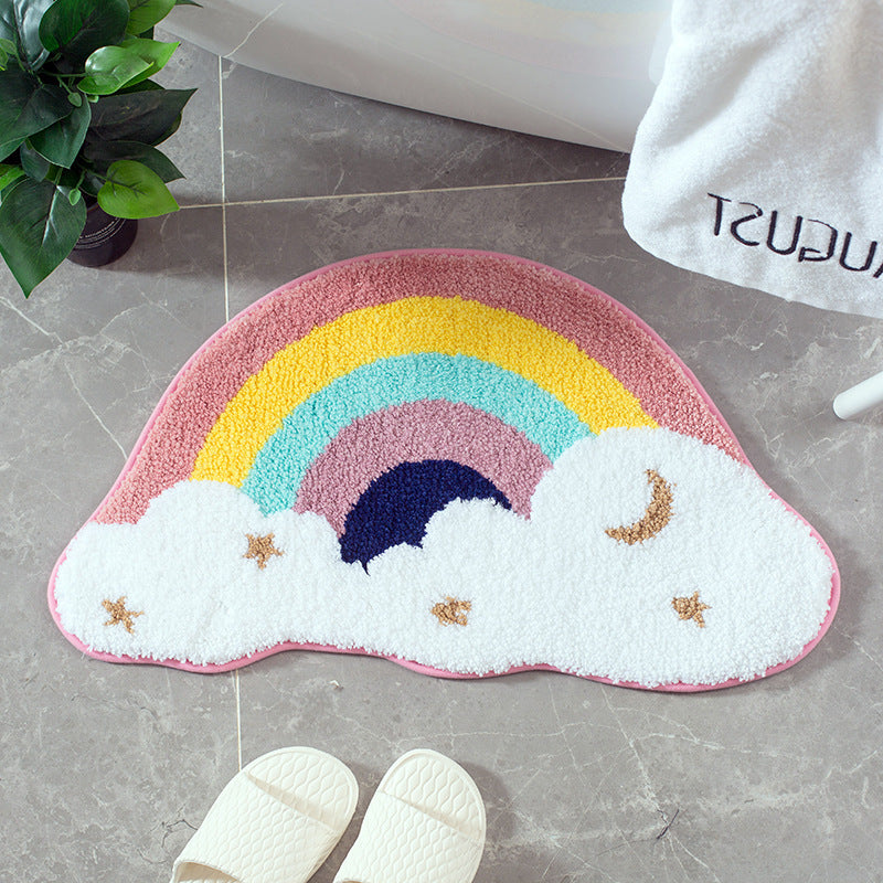 Home Entrance Mat Bath Absorbent Non-slip Cylinder Door Mat