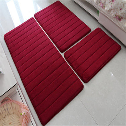 Memory Foam Floor Mat Seat Cushion Bath Mat 3 Piece Set