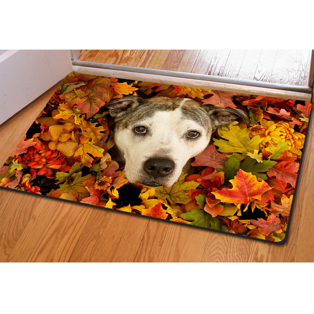 Animal Creative Printing Pet Mat Household Ottoman Cushion Non-slip Bath Mat