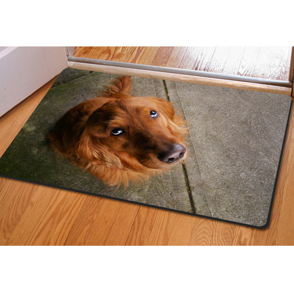 Animal Creative Printing Pet Mat Household Ottoman Cushion Non-slip Bath Mat