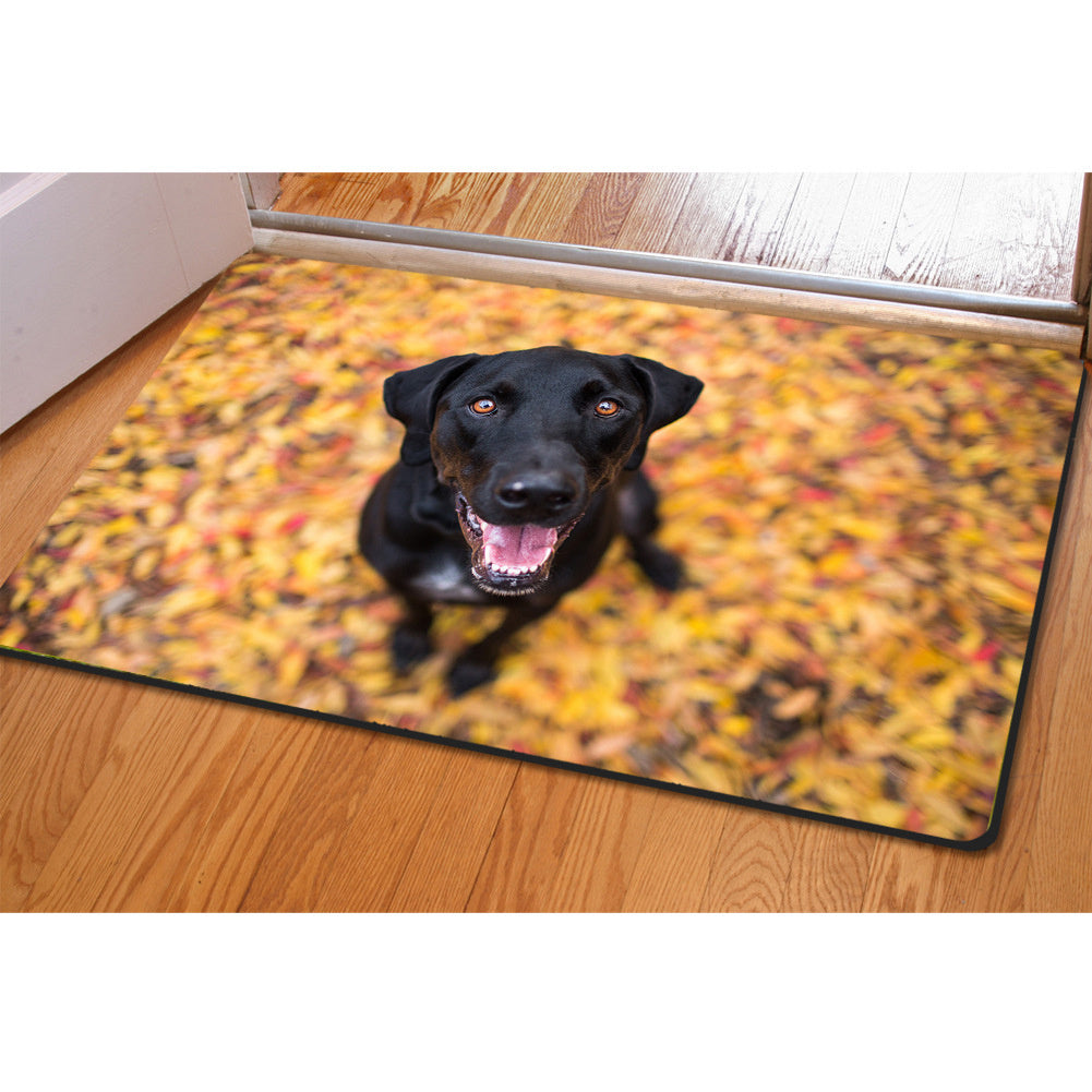 Animal Creative Printing Pet Mat Household Ottoman Cushion Non-slip Bath Mat