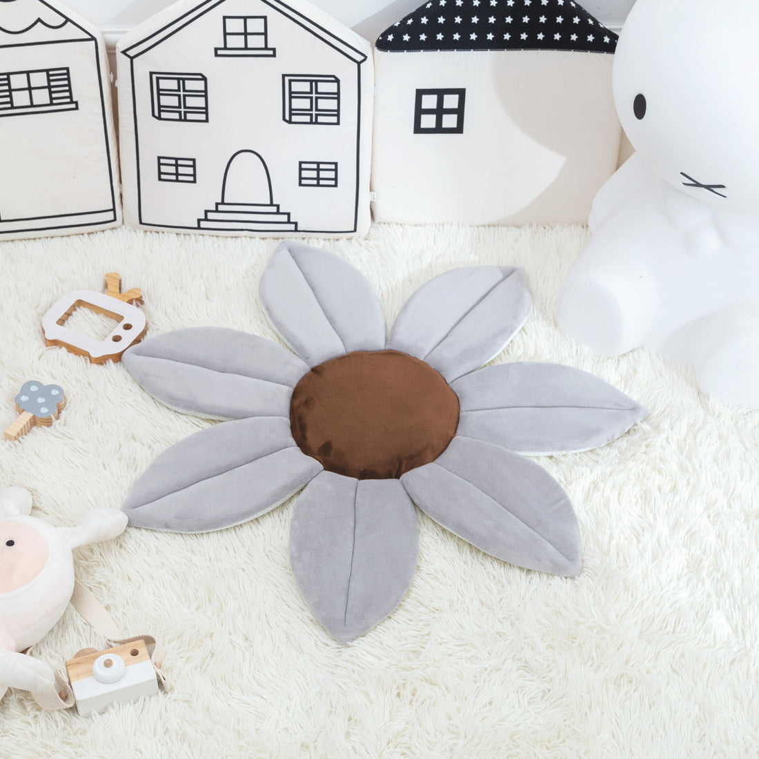 Creative Simple And Cute Baby Flower Bath Mat