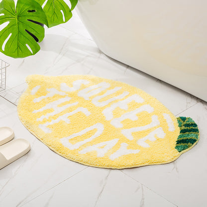 Watermenlon Bath Mat Water Absorbent Bathroom Carpet Anti Slip Floor Mat