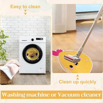 1 Easter Chick Bath Mat Non-slip