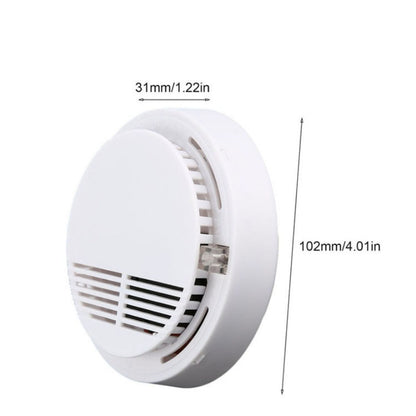 Smoke Alarm Detector Fire Gas Alarm Detector With Battery Photoelectric Sensor Alert Warning