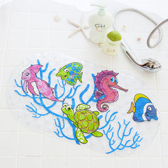 Shower Room Floor Mat Bathtub Children Cartoon Bath Mat With Suction Cup
