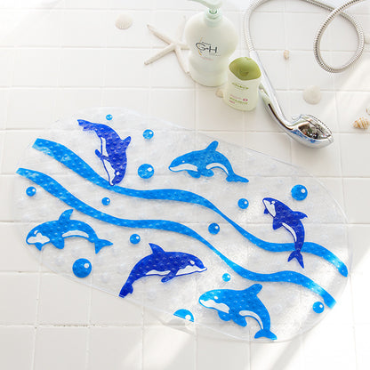 Shower Room Floor Mat Bathtub Children Cartoon Bath Mat With Suction Cup