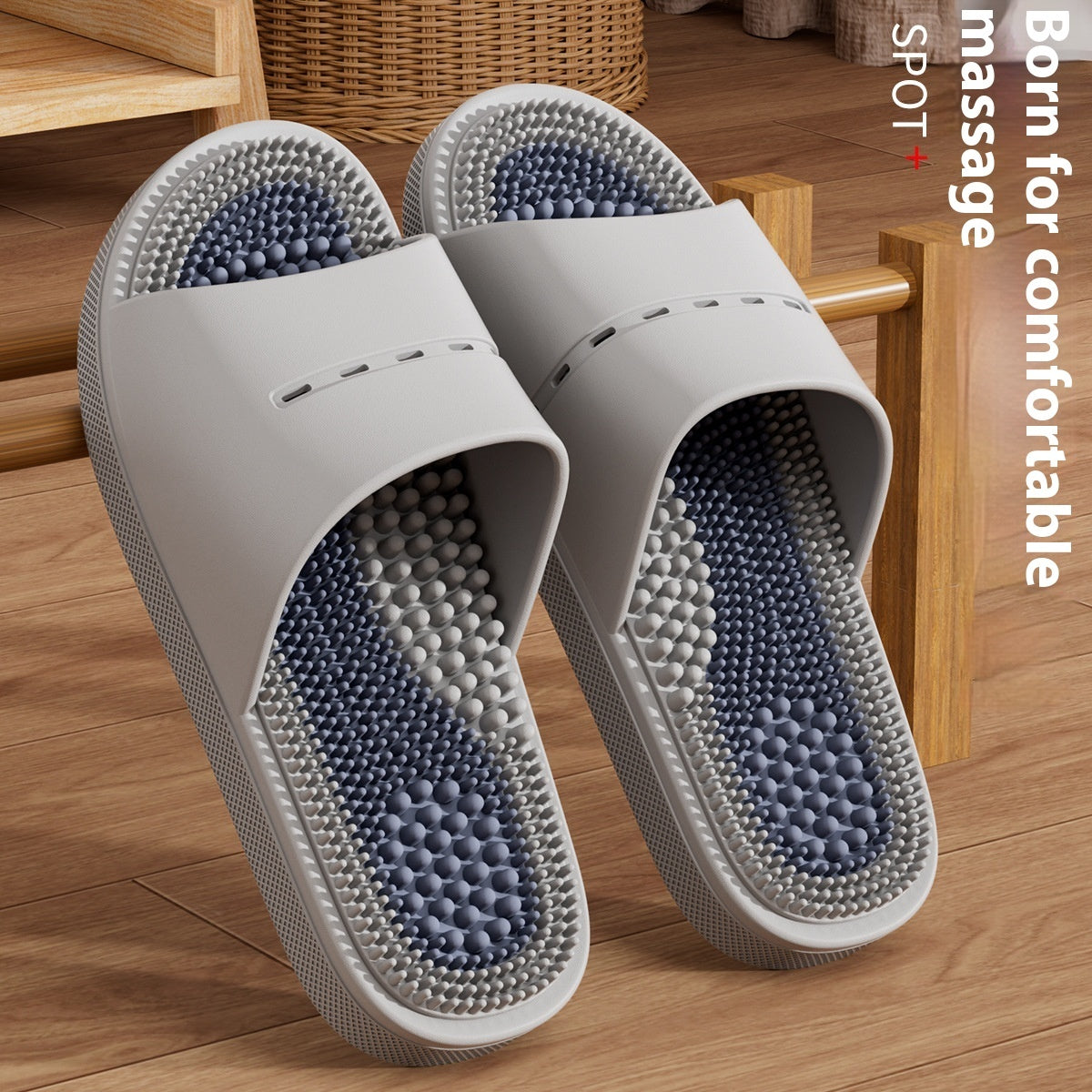 Ball Massage Sandals Bathroom Bath Non-slip Wear-resistant Anti-slip Bath Mat Pedicure