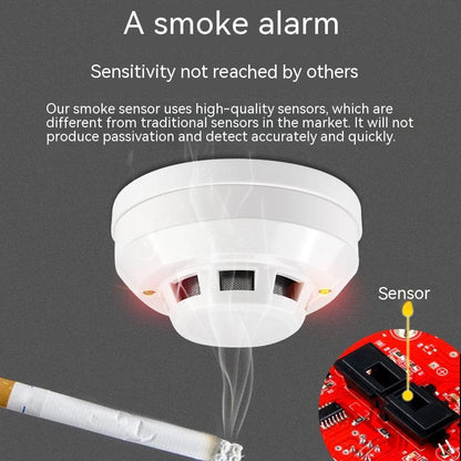 Household 12v Wired Smoke Alarm Fire-proof