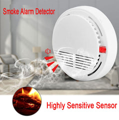 Smoke Alarm Detector Fire Gas Alarm Detector With Battery Photoelectric Sensor Alert Warning