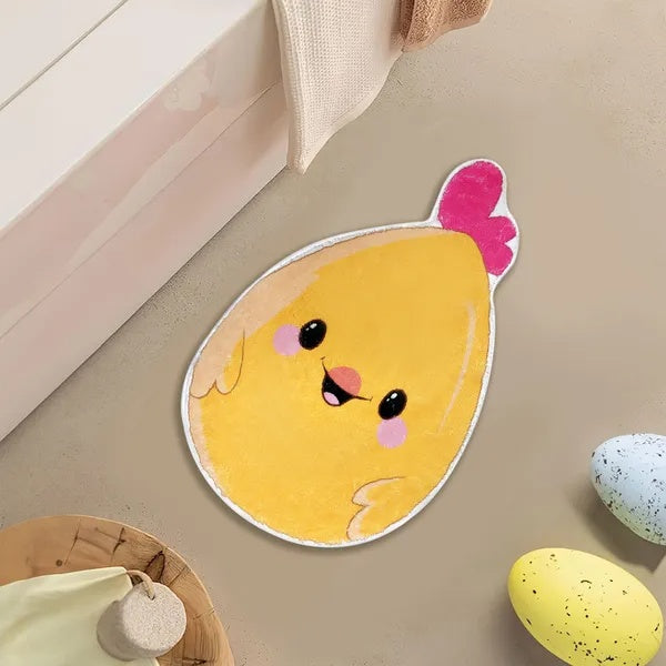 1 Easter Chick Bath Mat Non-slip