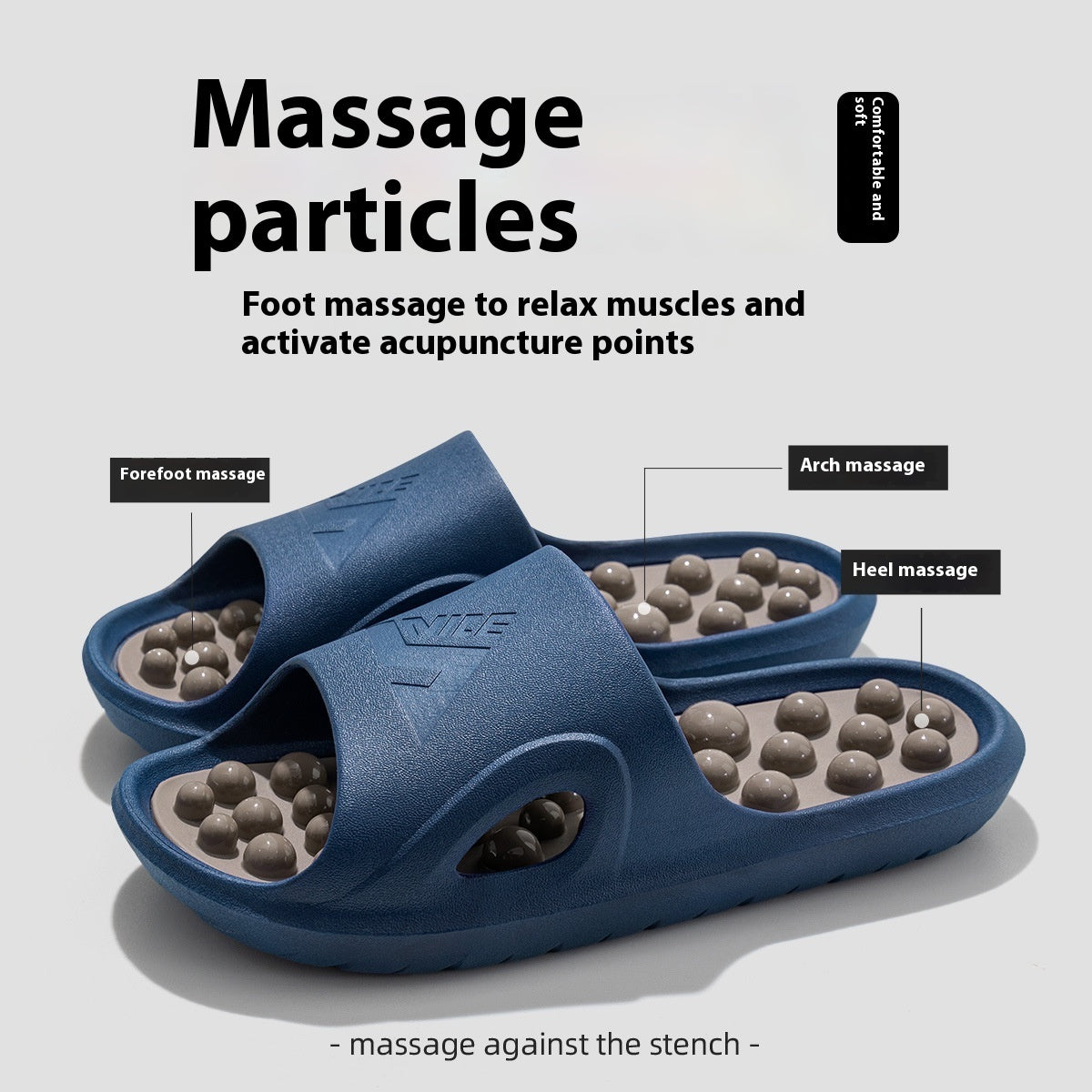 Ball Massage Sandals Bathroom Bath Non-slip Wear-resistant Anti-slip Bath Mat Pedicure