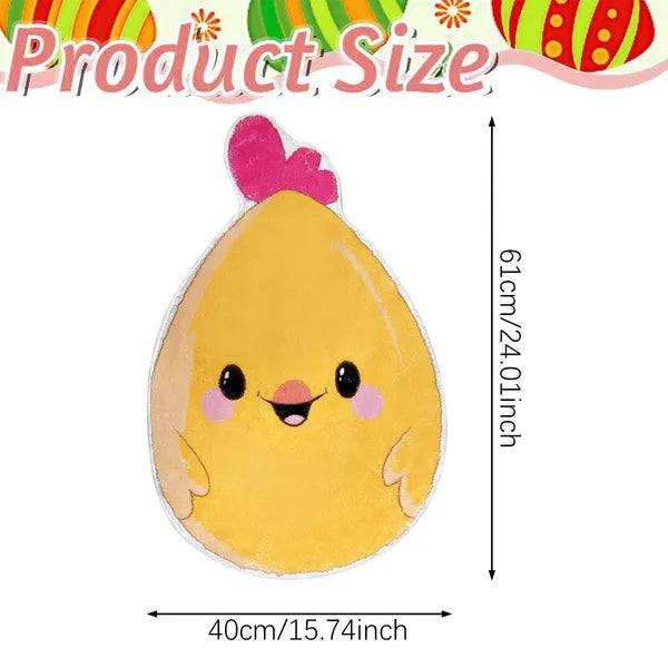 1 Easter Chick Bath Mat Non-slip
