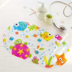 Shower Room Floor Mat Bathtub Children Cartoon Bath Mat With Suction Cup