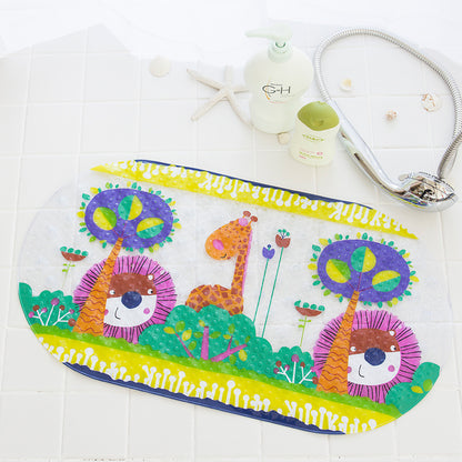 Shower Room Floor Mat Bathtub Children Cartoon Bath Mat With Suction Cup