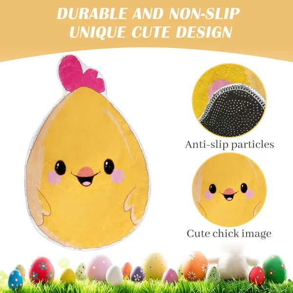 1 Easter Chick Bath Mat Non-slip