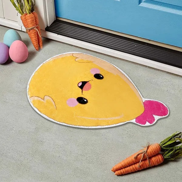 1 Easter Chick Bath Mat Non-slip