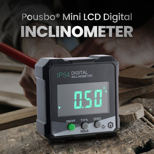 مقياس Hellingshoekmeter الرقمي بشاشة LCD صغيرة من Pousbo® (خصم 50%)