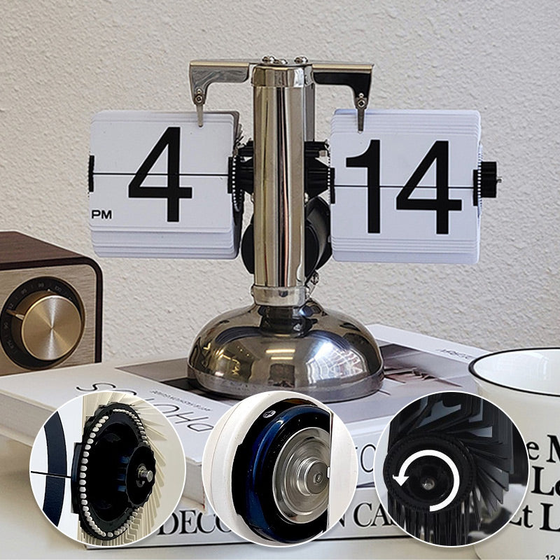 Moderne Digitale Mechanische Retro Klok met Inwendige Versnelling